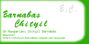 barnabas chityil business card